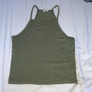 ESSENTIALS green halter tank top